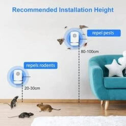 ALMI Répulsif Ultrasons, Repulsif Moustique, Repulsif Anti Mouches Electrique Appareil Répulsif Souris Interieur, Moustique, Cafard, Araignée, 100% Inoffensif (2 Pack) -Outil d'entretien du jardin Soldes 52759043 4