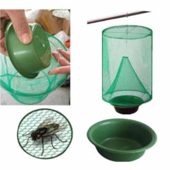 SUPERSELLER Anti-nuisible Piège à Mouches Avec Plateau à Appâts Attrape-mouches Cage à Mouches Réutilisable Pour Les Restaurants D'intérieur Et D'extérieur Parc De Jardin D'arrière-cour, 3 Pièces - 3 Pièces -Outil d'entretien du jardin Soldes 52768015 4