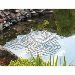 LONGZIMING Grilles De Protection Pour étang I Protection Bassin Extérieur Contre Les Oiseaux I Protection Des Poissons I Par Grilles 26,5 × 31,5 × 0,3 Cm - Lot De 20 Grilles -Outil d'entretien du jardin Soldes 52804981 4
