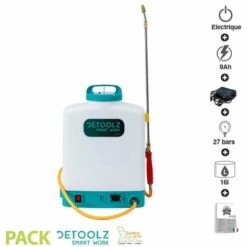 Pulvérisateur Dorsal 16 Litres Haute Pression Sur Batterie Avec Harnais Fermier DZ-P110