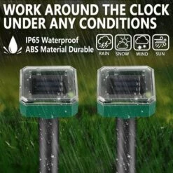 DECKON Lot De 4 Répulsifs Solaires à Ultrasons, Répulsif Anti-Taupes Solaire Souris Repeller Exterieur Pour Jardins Taupes Campagnols Gophers Serpents Ou Autres Autres Rongeurs 10 DECKON Lot De 4 Répulsifs Solaires à Ultrasons, Répulsif Anti-Taupes Solaire Souris Repeller Exterieur Pour Jardins Taupes Campagnols Gophers Serpents Ou Autres Autres Rongeurs -Outil d'entretien du jardin Soldes 52978215 4