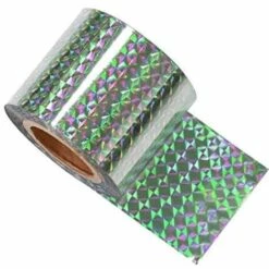 VERSAILLESFR Bande Repulsif 4.8cm*80M Anti Pigeon Effaroucheur D'oiseaux Double Face Anti Oiseaux Bande Anti-Oiseaux Holographique Brillant Pour Effrayer Les Oiseaux Effaroucheur D' Oiseaux Versailles -Outil d'entretien du jardin Soldes 53366687 3