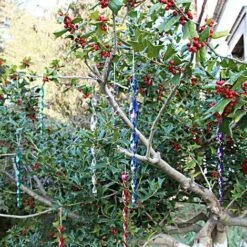 VERSAILLESFR Repulsif Oiseaux, 12 Pièces Epouvantail Oiseaux Effaroucheur Oiseaux Spirale Vent Réfléchissant Spirale Rotatif Répulsif Pour Effrayer Les Oiseau, 6 Couleurs (30CM) Versailles -Outil d'entretien du jardin Soldes 53366697 5