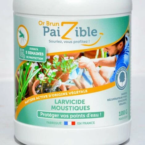 OR BRUN Larvicide Anti Moustiques Pour Eaux Stagnantes Et Bassins - Boîte 100 G 4 OR BRUN Larvicide Anti Moustiques Pour Eaux Stagnantes Et Bassins - Boîte 100 G – Image 2