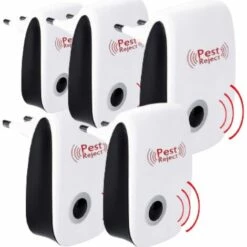 ILOVEMILAN Ultrason Souris Et Rats Lot De 5 - Repulsif Ultrason Moustique - Répulsif Ultrason - Anti Moustique Ultrason - Ultrason Souris -Repulsif Fourmis - Répulsif Souris - Répulsif Araignée - Utrason Rat