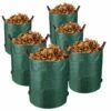 VINGO 6X Sac De Jardin Gazon Récipient Sac à Feuilles XXL Sac Pour Déchets Verts 272L Poubelle - Vert -Outil d'entretien du jardin Soldes 55433865 1