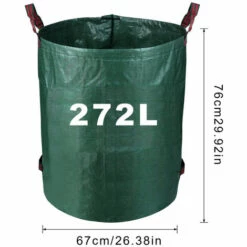 VINGO 6X Sac De Jardin Gazon Récipient Sac à Feuilles XXL Sac Pour Déchets Verts 272L Poubelle - Vert -Outil d'entretien du jardin Soldes 55433865 4
