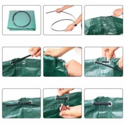 PETITES ECREVISSES Sacs De Jardin Indéchirable Sacs Poubelle De Jardin En PP Sac Jardinage Dechets Avec Poignée - 120L -Outil d'entretien du jardin Soldes 55496034 4