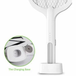 Raquette Anti Moustique,Betterlife 2 En 1 3000V USB Rechargeable Tapette à Mouches Electrique, Avec Base De Chargement, Protection De Maille 3 Couches, Pour IntéRieur Et ExtéRieur 10 Raquette Anti Moustique,Betterlife 2 En 1 3000V USB Rechargeable Tapette à Mouches Electrique, Avec Base De Chargement, Protection De Maille 3 Couches, Pour IntéRieur Et ExtéRieur -Outil d'entretien du jardin Soldes 55633551 4
