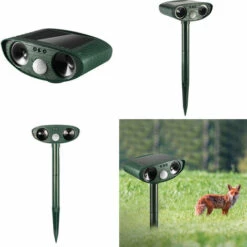 IRISFR Répulsif Chat Ultrason, Repulsif Chat Solaire, Répulsif Ultrason Anti Rongeurs Avec Détecteur De Mouvement, Étanche Repulsif Chat Exterieur Pour Anti Chats Chiens Souris Ratons Animaux De Jardin，Lilaris -Outil d'entretien du jardin Soldes 56059579 3