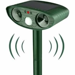 IRISFR Répulsif Chat Ultrason, Repulsif Chat Solaire, Répulsif Ultrason Anti Rongeurs Avec Détecteur De Mouvement, Étanche Repulsif Chat Exterieur Pour Anti Chats Chiens Souris Ratons Animaux De Jardin，Lilaris -Outil d'entretien du jardin Soldes 56059579 4