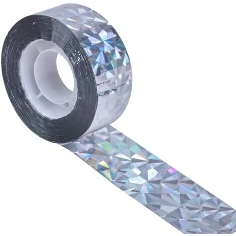 GUAZHUNIFR Bande Anti Oiseaux,Bandes Réfléchissantes Pour Oiseaux, Ruban Répulsif Anti-Oiseaux,Anti Oiseaux Bande,Ruban Réfléchissant Pour Domicile Jardin Et Ferme, 2.4cm X 80m,GU.B/bon 4 GUAZHUNIFR Bande Anti Oiseaux,Bandes Réfléchissantes Pour Oiseaux, Ruban Répulsif Anti-Oiseaux,Anti Oiseaux Bande,Ruban Réfléchissant Pour Domicile Jardin Et Ferme, 2.4cm X 80m,GU.B/bon – Image 2