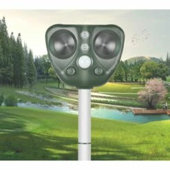 CATHERINE Répulsif à Ultrasons Pour Chats, Animaux Sauvages - Répulsif Pour Chat Et Chien Avec Détecteur De Mouvement Et Lumières Clignotantes à Ultrasons - Pour Chats, Chiens, Animaux Sauvages -Outil d'entretien du jardin Soldes 56374798 4