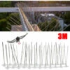 Randaco Défense Contre Les Oiseaux 5 Rangées De Pics Anti-oiseaux Protection Corbeau 3-12m Anti-pigeons - Argent -Outil d'entretien du jardin Soldes 56396696 1