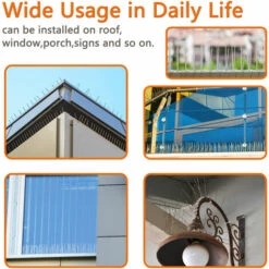 Randaco Défense Contre Les Oiseaux 5 Rangées De Pics Anti-oiseaux Protection Corbeau 3-12m Anti-pigeons - Argent 10 Randaco Défense Contre Les Oiseaux 5 Rangées De Pics Anti-oiseaux Protection Corbeau 3-12m Anti-pigeons - Argent -Outil d'entretien du jardin Soldes 56396696 4