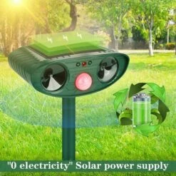 DECKON Répulsif Chat Ultrason, Répulsif à Ultrasons Pour Chats, Animaux Sauvages, Répulsif Solaire étanche Pour Animaux Avec Détecteur De Mouvement Pour Anti Chats Chiens Souris Ratons Animaux De Jardin -Outil d'entretien du jardin Soldes 57021242 3