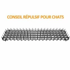 LRISHOM 13*47Cm Tapis D'Épines Anti-Chat, Tapis D'Épines Anti-Oiseaux, Protection Du Jardin Contre Les Oiseaux, Avec 10 Pointes En U, 10Pcs 10 LRISHOM 13*47Cm Tapis D'Épines Anti-Chat, Tapis D'Épines Anti-Oiseaux, Protection Du Jardin Contre Les Oiseaux, Avec 10 Pointes En U, 10Pcs -Outil d'entretien du jardin Soldes 57112218 4
