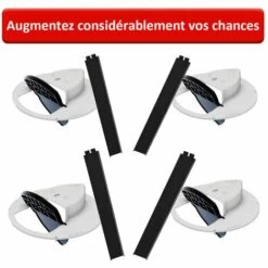 LRISHOM Piège à Souris Intelligent En Plastique Réutilisable Couvercle De Seau Souris Rat Piège à Souris Sans Cruauté Ou Létal Piège Style De Porte Multi Catch, Sans Seau, Rouge - Rouge -Outil d'entretien du jardin Soldes 57112220 3