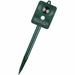 HAPPYSHOPPING Nouveau Chat Repulsif Anti-chien A Ultrasons A Detection Infrarouge Solaire Pour Animaux