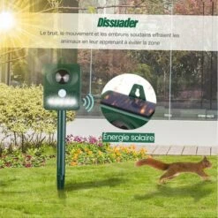 HAPPYSHOPPING Nouveau Chat Repulsif Anti-chien A Ultrasons A Detection Infrarouge Solaire Pour Animaux -Outil d'entretien du jardin Soldes 57587156 4