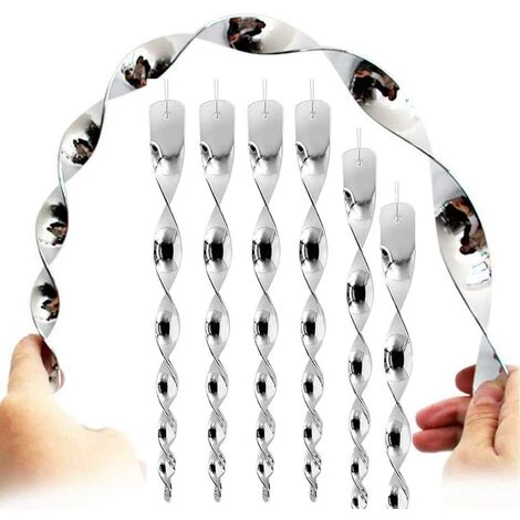 DECKON 12 Pièces Effaroucheur D Oiseaux 30 Cm Repulsif Pigeon 360 Degrés Repulsif Oiseaux, Effaroucheur Oiseaux Réfléchissants Spirale, Pour Balcon, Arbres Fruitiers, Potager 5 DECKON 12 Pièces Effaroucheur D Oiseaux 30 Cm Repulsif Pigeon 360 Degrés Repulsif Oiseaux, Effaroucheur Oiseaux Réfléchissants Spirale, Pour Balcon, Arbres Fruitiers, Potager – Image 3