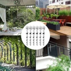 DECKON 12 Pièces Effaroucheur D Oiseaux 30 Cm Repulsif Pigeon 360 Degrés Repulsif Oiseaux, Effaroucheur Oiseaux Réfléchissants Spirale, Pour Balcon, Arbres Fruitiers, Potager 11 DECKON 12 Pièces Effaroucheur D Oiseaux 30 Cm Repulsif Pigeon 360 Degrés Repulsif Oiseaux, Effaroucheur Oiseaux Réfléchissants Spirale, Pour Balcon, Arbres Fruitiers, Potager -Outil d'entretien du jardin Soldes 57597779 5