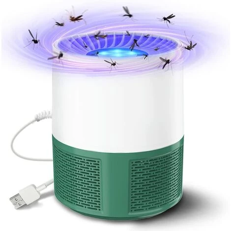 ALMI Lampe Anti Moustique, Electrique Anti Moustique Exterieur Intérieur, USB Tue Mouche Electrique Piege A Moustique, Tueur D'Insectes Pas Bruit Tueur De Moustiques Efficace(Green) 3 ALMI Lampe Anti Moustique, Electrique Anti Moustique Exterieur Intérieur, USB Tue Mouche Electrique Piege A Moustique, Tueur D'Insectes Pas Bruit Tueur De Moustiques Efficace(Green)