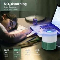 ALMI Lampe Anti Moustique, Electrique Anti Moustique Exterieur Intérieur, USB Tue Mouche Electrique Piege A Moustique, Tueur D'Insectes Pas Bruit Tueur De Moustiques Efficace(Green) 10 ALMI Lampe Anti Moustique, Electrique Anti Moustique Exterieur Intérieur, USB Tue Mouche Electrique Piege A Moustique, Tueur D'Insectes Pas Bruit Tueur De Moustiques Efficace(Green) -Outil d'entretien du jardin Soldes 57793548 4