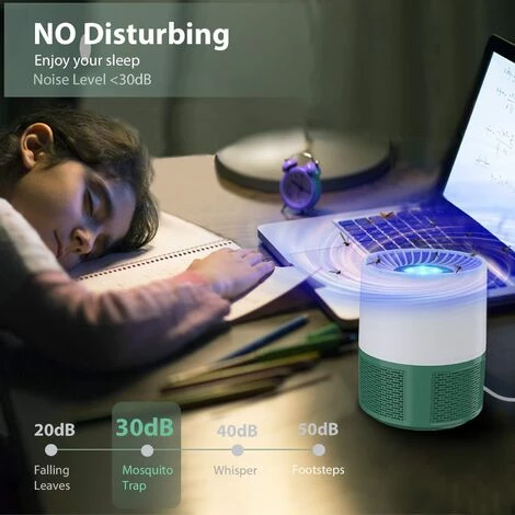 ALMI Lampe Anti Moustique, Electrique Anti Moustique Exterieur Intérieur, USB Tue Mouche Electrique Piege A Moustique, Tueur D'Insectes Pas Bruit Tueur De Moustiques Efficace(Green) 6 ALMI Lampe Anti Moustique, Electrique Anti Moustique Exterieur Intérieur, USB Tue Mouche Electrique Piege A Moustique, Tueur D'Insectes Pas Bruit Tueur De Moustiques Efficace(Green) – Image 4