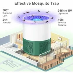 ALMI Lampe Anti Moustique, Electrique Anti Moustique Exterieur Intérieur, USB Tue Mouche Electrique Piege A Moustique, Tueur D'Insectes Pas Bruit Tueur De Moustiques Efficace(Green) 11 ALMI Lampe Anti Moustique, Electrique Anti Moustique Exterieur Intérieur, USB Tue Mouche Electrique Piege A Moustique, Tueur D'Insectes Pas Bruit Tueur De Moustiques Efficace(Green) -Outil d'entretien du jardin Soldes 57793548 5