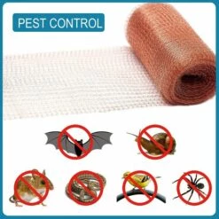 TINOR Grillage Anti Rongeur De Haute Qualité, 100% Cuivre Anti Limace Escargot Souris Rat Oiseaux Nematodes Ferramol, Filet De Cuivre Tricot Pour L'intérieur, Le Jardin(6 Mètres) -Outil d'entretien du jardin Soldes 57911651 3