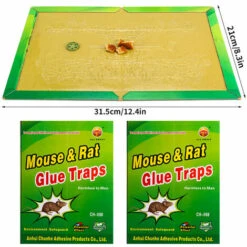 ILOVEMILAN Piege A Souris Colle Collant 10 Pièces Pièges à Souris Attrape Anti Souris Rat Glue Plaque Collante Piège Souris Et à Rats [10 Pièces] -Outil d'entretien du jardin Soldes 58072113 4