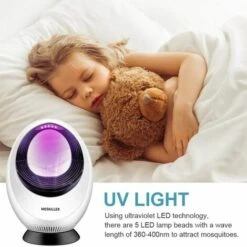 KARTOKNER Lampe Anti-moustiques, Tue Mouche Electrique, LED Répulsif Tueur De Moustiques, USB Piège à Mouche électrique, UV Electrique Moustique Killer Lampe Non Toxique, Efficace (Modèle Creux Haut De Gamme) -Outil d'entretien du jardin Soldes 58108565 4