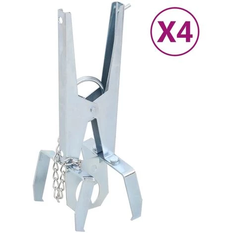 VidaXL Pièges à Taupes 4 Pcs Argenté Acier Galvanisé 3 VidaXL Pièges à Taupes 4 Pcs Argenté Acier Galvanisé