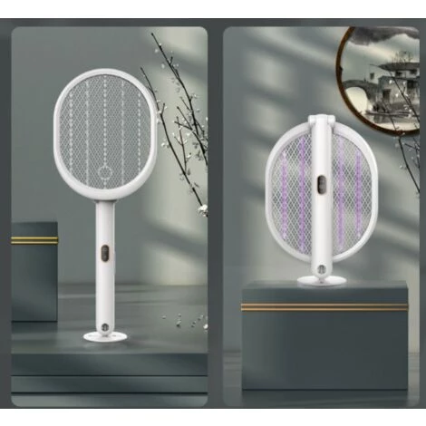 BENOBBY KIDS 3000V Raquette électrique Anti-moustiques Rechargeable, Tapette à Mouches Pliable, 3 Couches De Protection En Maille, Tueur De Mouches électrique, Tapette à Moustiques Pour Intérieur Et Extérieur 4 BENOBBY KIDS 3000V Raquette électrique Anti-moustiques Rechargeable, Tapette à Mouches Pliable, 3 Couches De Protection En Maille, Tueur De Mouches électrique, Tapette à Moustiques Pour Intérieur Et Extérieur – Image 2