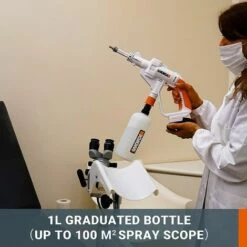 WORX 18V (20V MAX) Pulvérisateur De Désinfection à Haute Pression 1L WP650E, PowerShare, Bouteille Graduée De 1L -Outil d'entretien du jardin Soldes 58757692 5