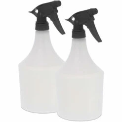 Relaxdays Vaporisateur 1L, Lot De 2, Plantes, Spray, Fleurs, Jardinage, Brumisateur, Gradué, Arrosage, Noir