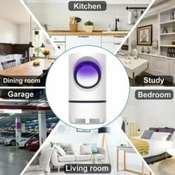 TINOR Lampe Anti-Moustiques, (Version 2022) Moustique Tueur Lampe, LED Répulsif Tueur De Moustiques, USB Piège à Mouche Électrique UV Electrique Moustique Killer Lampe Non Toxique, Efficace, Sûr -Outil d'entretien du jardin Soldes 58831701 4