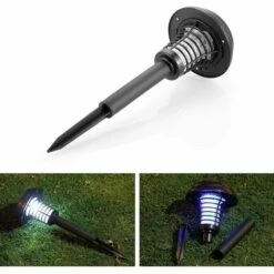 LYCXAMES Lot De 2 Lampes Solaires Répulsives Pour Extérieur,Anti-moustiques,Anti-Insectes électroniques,Anti-moustiques,Anti-Insectes,Anti-vers,Anti-moustiques Et éclairage De Jardin(Path UV Light) -Outil d'entretien du jardin Soldes 58847830 3