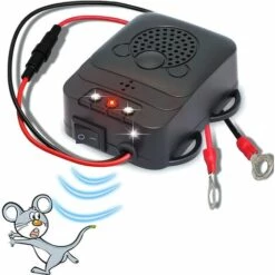 HIASDFLS Répulsif Ultrason Pour Voiture, Électronique Dissuasion Répulsif Anti-Fouine De Rat Avec Lampes Stroboscopiques À Del Pour Voiture, Grange, Cuisine