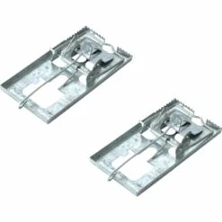 CYCLINGCOLORS 2x Pièges à Rat Et Souris En Métal Avec Ressort Très Puissant Tapette Piège Réutilisable