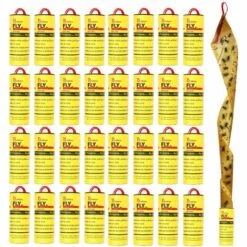 TANCYCO Lot De 32 Bandes Anti-mouches Collantes à Suspendre Pour Intérieur/extérieur, Ruban Adhésif Anti-mouches, Attrape-mouches Pour Mouches Des Fruits, Insectes, Insectes, Ravageurs, Moustiques.