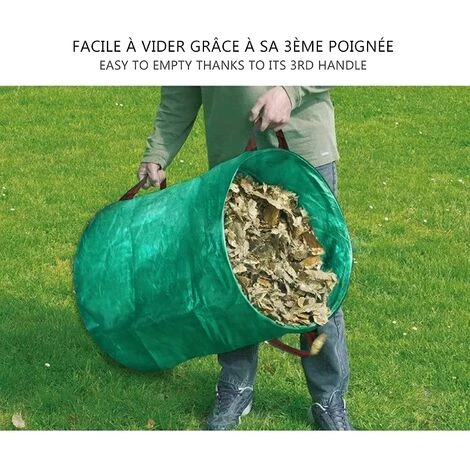 ZHUOXUAN Sacs De Jardin XXL Lot De 3 Sac Jardin 272L Sacs De Déchets Jardin Résistants Sac à Déchets De Jardin Sac Déchet En PP Robuste Lot De 3 Sacs à Déchets De Jardin Sacs Poubelle De Jardin 6 ZHUOXUAN Sacs De Jardin XXL Lot De 3 Sac Jardin 272L Sacs De Déchets Jardin Résistants Sac à Déchets De Jardin Sac Déchet En PP Robuste Lot De 3 Sacs à Déchets De Jardin Sacs Poubelle De Jardin – Image 4