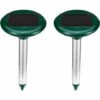 FVBJD Lot De 2 Répulsif Taupe Solaire Électronique à Ultrasons Chasse Taupe Solaire Intelligent Combine Sons Et Vibrations -Outil d'entretien du jardin Soldes 59764631 1