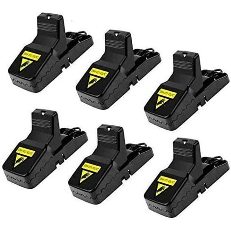 GALOZZOIT Piège Souris, Lot De 6 Piège Rats Réutilisable, Efficace Déclenchement Précis Attrape Souris, Souricière Avec Puissant Et Sensible Contrôle(Noir) 3 GALOZZOIT Piège Souris, Lot De 6 Piège Rats Réutilisable, Efficace Déclenchement Précis Attrape Souris, Souricière Avec Puissant Et Sensible Contrôle(Noir)