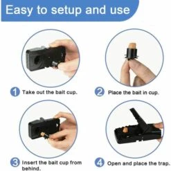 GALOZZOIT Piège Souris, Lot De 6 Piège Rats Réutilisable, Efficace Déclenchement Précis Attrape Souris, Souricière Avec Puissant Et Sensible Contrôle(Noir) 9 GALOZZOIT Piège Souris, Lot De 6 Piège Rats Réutilisable, Efficace Déclenchement Précis Attrape Souris, Souricière Avec Puissant Et Sensible Contrôle(Noir) -Outil d'entretien du jardin Soldes 59799871 3