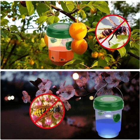 GALOZZOIT 2 Pièces Piège à Guêpes Solaire Avec Lumière LED, Pièges à Insectes, Attrape Anti-Insectes Piège En Miel Abeilles Frelons Moustiques Drosophile Pour Jardin Extérieur Intérieur 6 GALOZZOIT 2 Pièces Piège à Guêpes Solaire Avec Lumière LED, Pièges à Insectes, Attrape Anti-Insectes Piège En Miel Abeilles Frelons Moustiques Drosophile Pour Jardin Extérieur Intérieur – Image 4