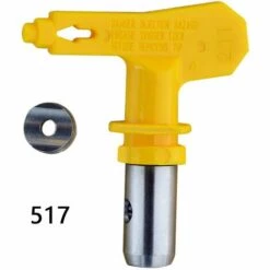 HAPPYSHOPPING Accessoires De Buse De Pistolet Resistant A L'usure De Buse De Pulverisateur Sans Air Haute Pression Electrique, Modele 517 Jaune