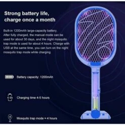 LTS FAFA Tapette à Moustiques, Tapette à Mouches électrique USB, Tue Efficacement Les Insectes Et Les Mouches -Outil d'entretien du jardin Soldes 60044719 5