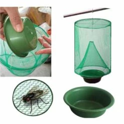 LIFCAUSAL Piège à Mouches Avec Plateau à Appats Cage à Mouches Attrape-mouches Réutilisable Pour Intérieur Extérieur Restaurants Arrière-cour Jardin Parc 3 Pièces -Outil d'entretien du jardin Soldes 60093520 4